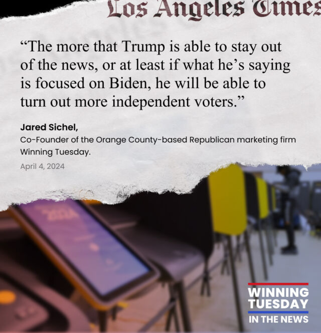 As featured in the Los Angeles Times. Make the election about Joe Biden. Simple, yes, but the Democrats are doing everything they can to make the election about anything else.